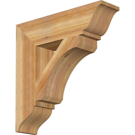 Legacy Traditional Rough Sawn Bracket, Western Red Cedar, 6"W x 24"D x 24"H